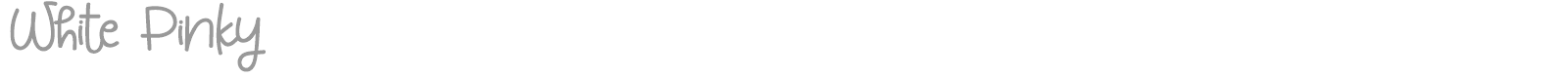 White Pinky font preview
